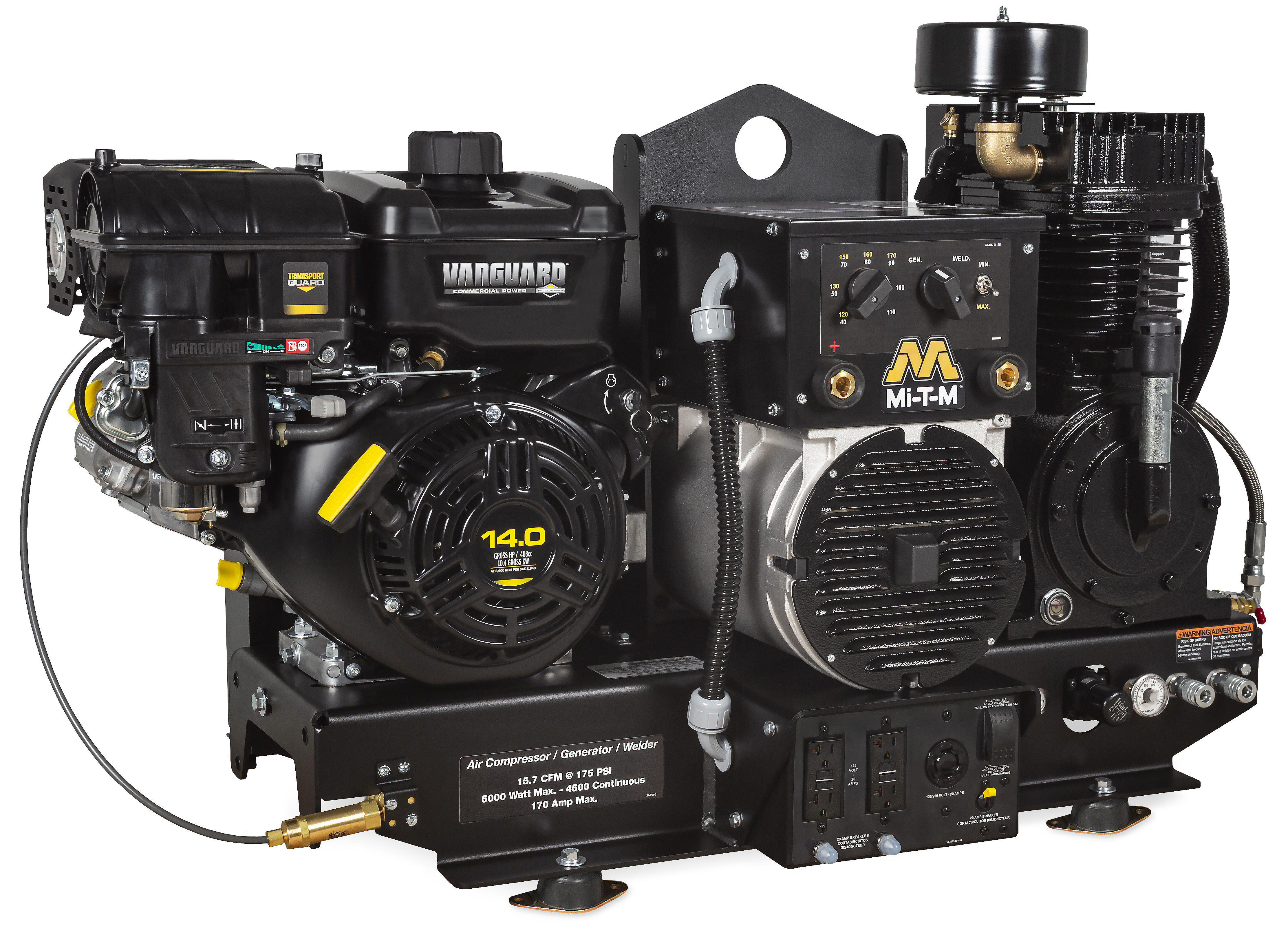 Mi-T-M AGW-SV14-B Compressor-Generator-Welder Combo Vanguard Engine Base Mount Questions & Answers