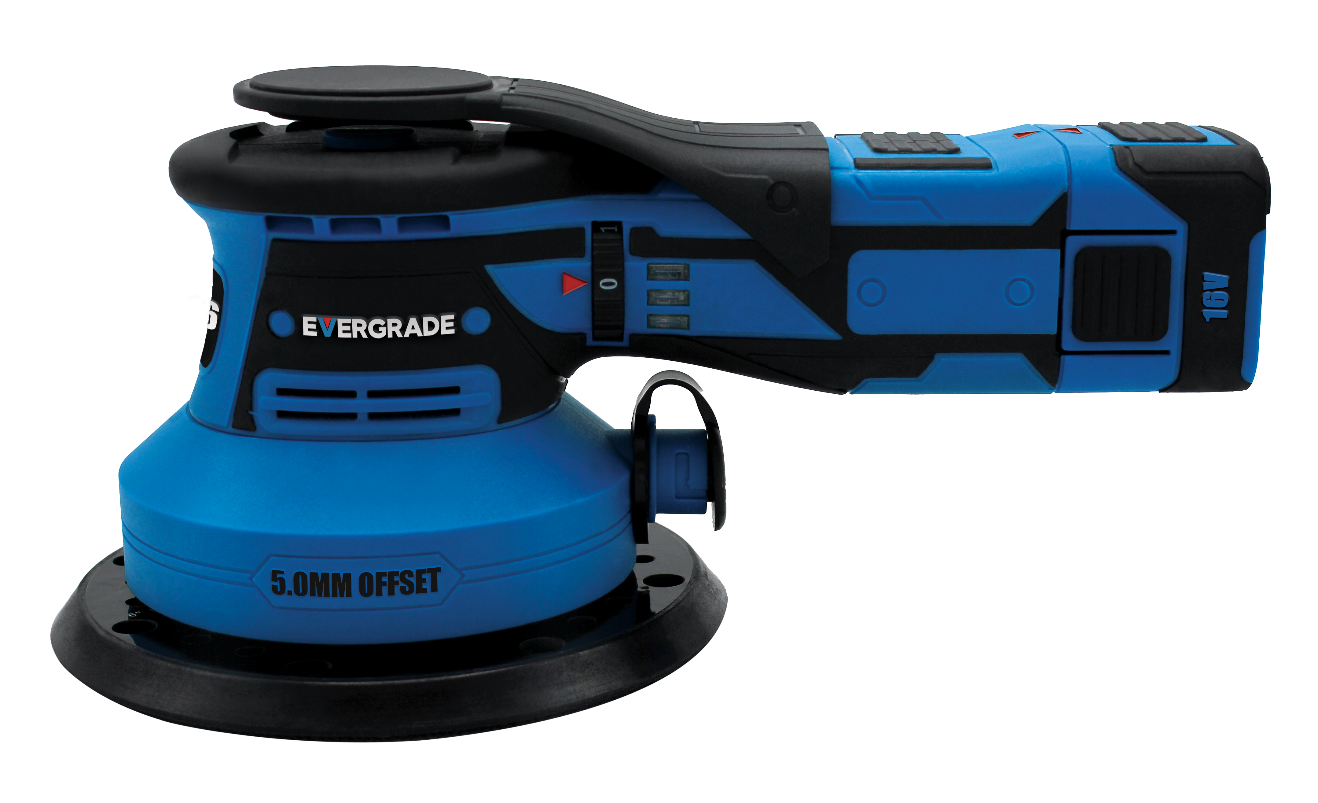 Evergrade RGX Pro 332 2.5 mm Offset Battery Powered Sander Kit Questions & Answers