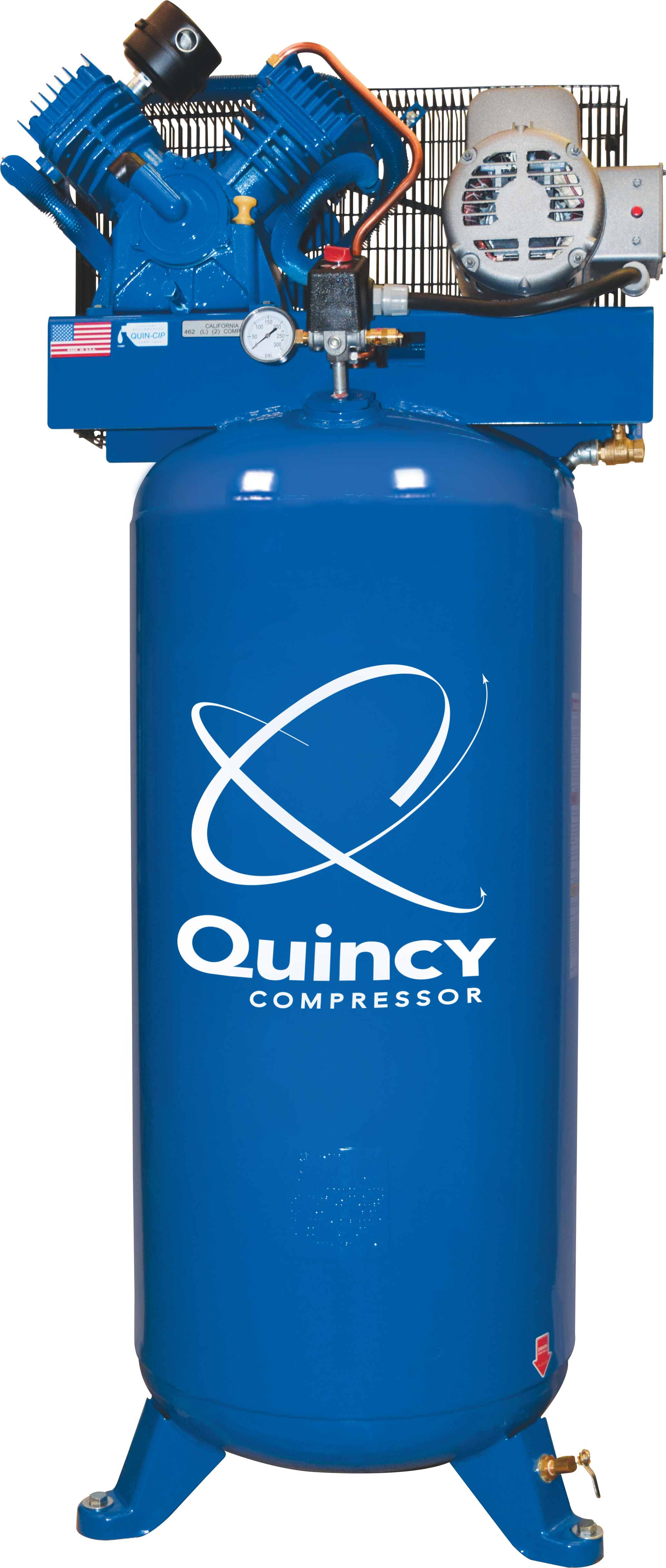 Quincy 2V41C60VC 5 HP, 230 Volt Single Phase, Two Stage, 60 Gallon Air Compressor Questions & Answers