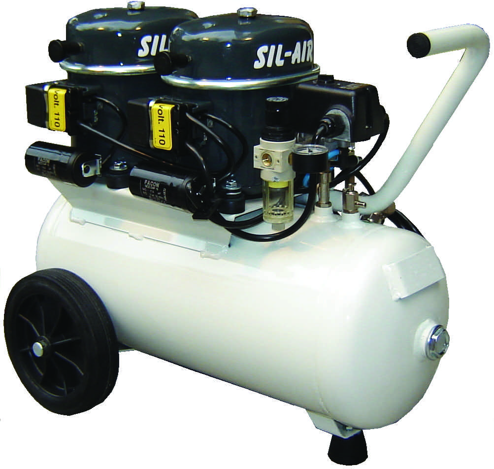 How much horsepower does the SIL-AIR 100-24 have?