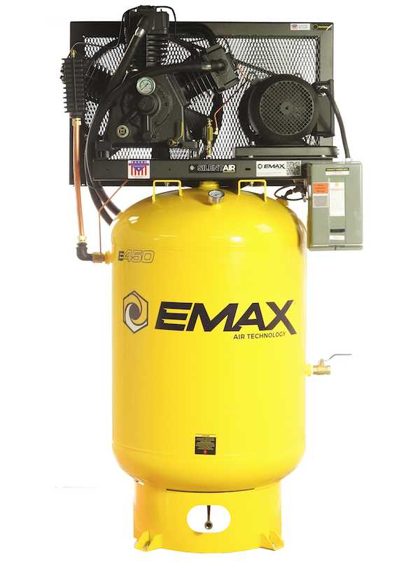 What are the premium features included with the air compressor?