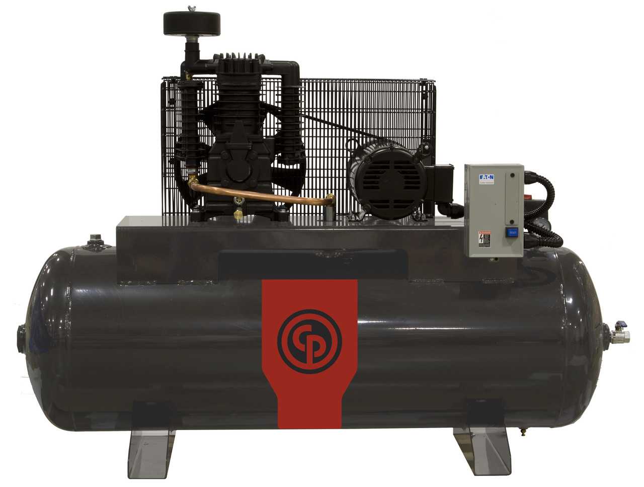 Chicago Pneumatic RCP-7581H 7.5 HP 208-230 Volt Single Phase Two Stage 80 Gallon Horizontal Full Featured Air Compressor Questions & Answers