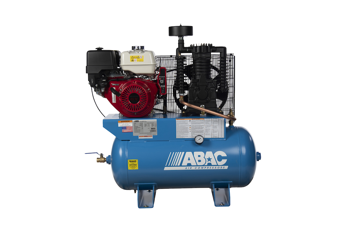 ABAC AB13-30GH 13 HP Honda Two Stage Gasoline Driven 30 Gallon Air Compressor Questions & Answers