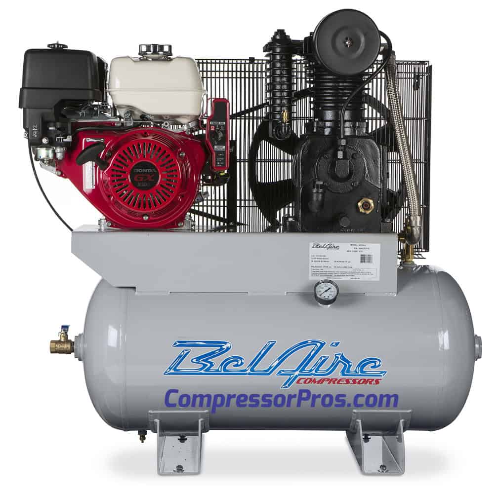 What is the engine power of the air compressor?