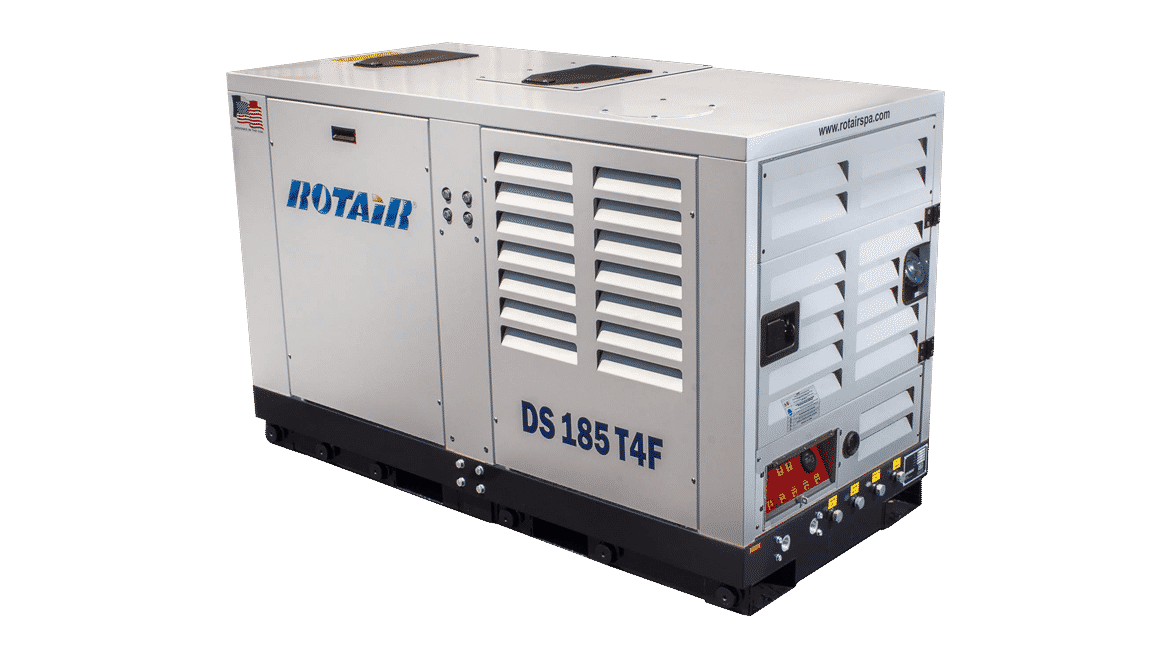 What is the fuel capacity of the air compressor?