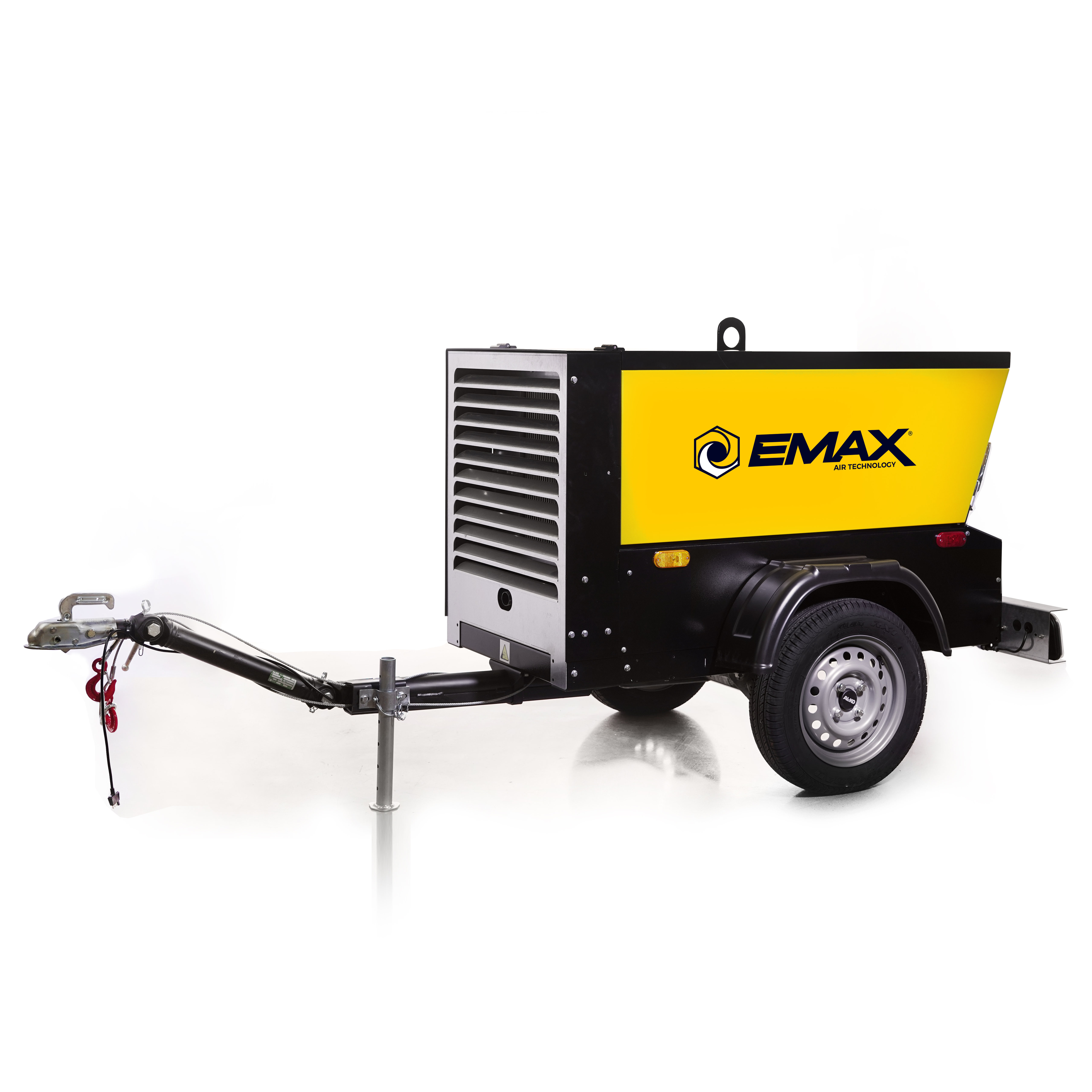 EMAX EDS185TR 45 HP Kubota Diesel Engine Driven 185 CFM Tow Behind Rotary Screw Air Compressor Questions & Answers