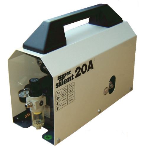 What type of oil does the Super Silent 20-A air compressor use?