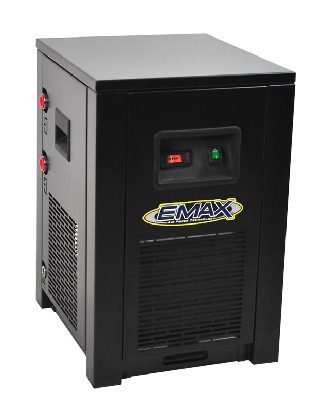 What is the maximum inlet temperature the air dryer can handle?