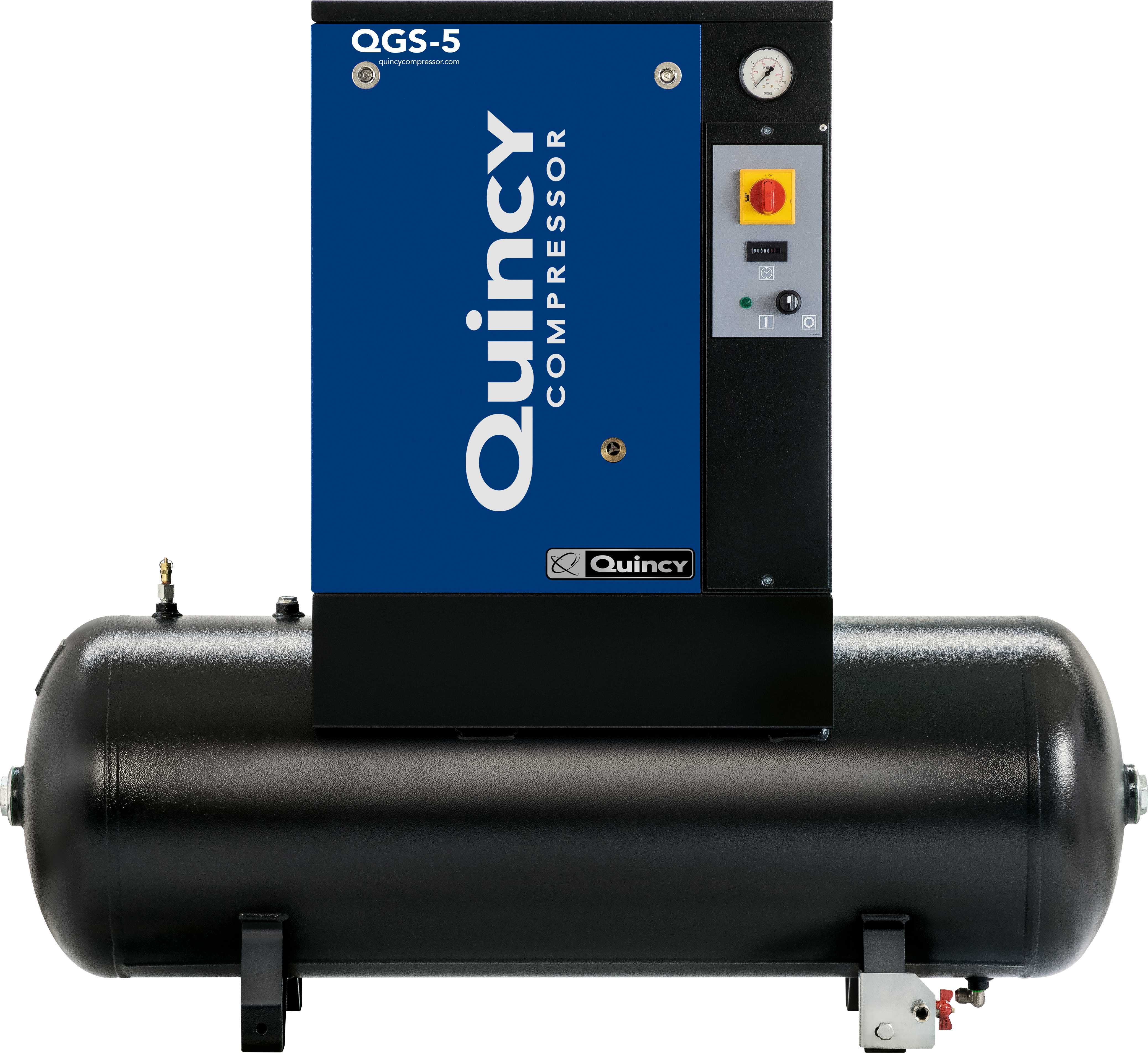 Quincy QGS 5 HP-3 5 HP 230/460 Volt Three Phase 60 Gallon Tank Mount Rotary Screw Air Compressor - QGS 5 TM-3 Questions & Answers