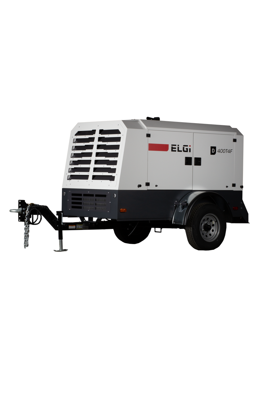 Elgi D400T4F 375 CFM Portable Rotary Screw Air Compressor - Tow Behind Questions & Answers