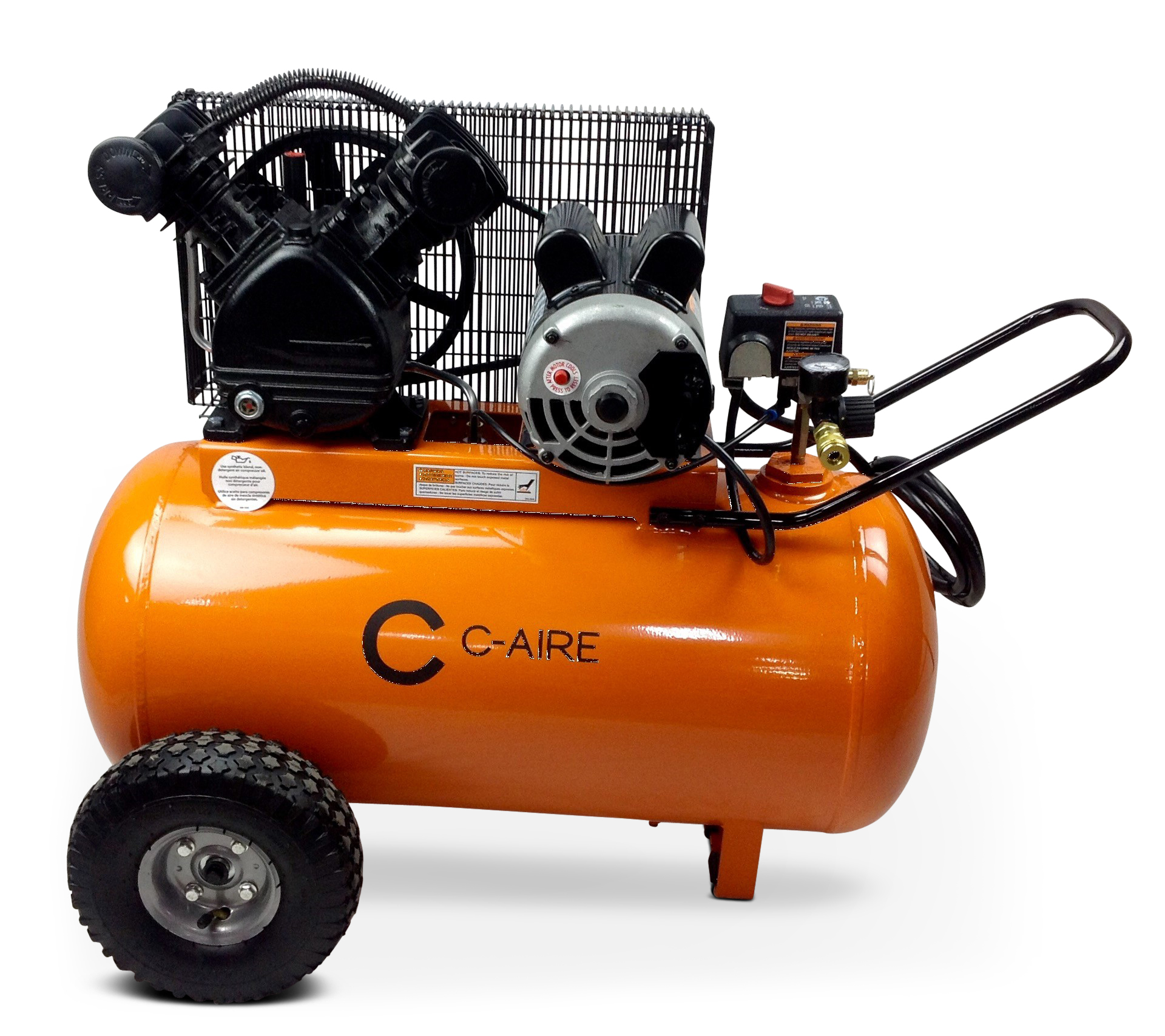 C-Aire P016H020-1115 1.6 HP 115 Volt 20 Gallon Horizontal Portable Air Compressor Questions & Answers