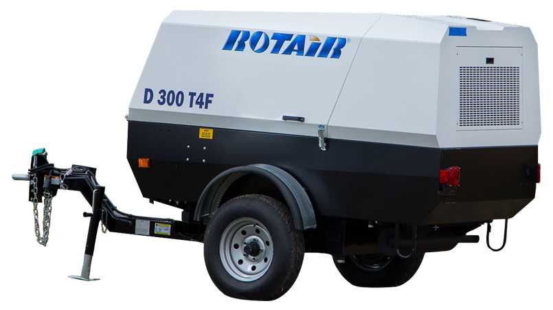 Elgi D300T4F 300 CFM Portable Rotary Screw Air Compressor - Tow Behind Questions & Answers