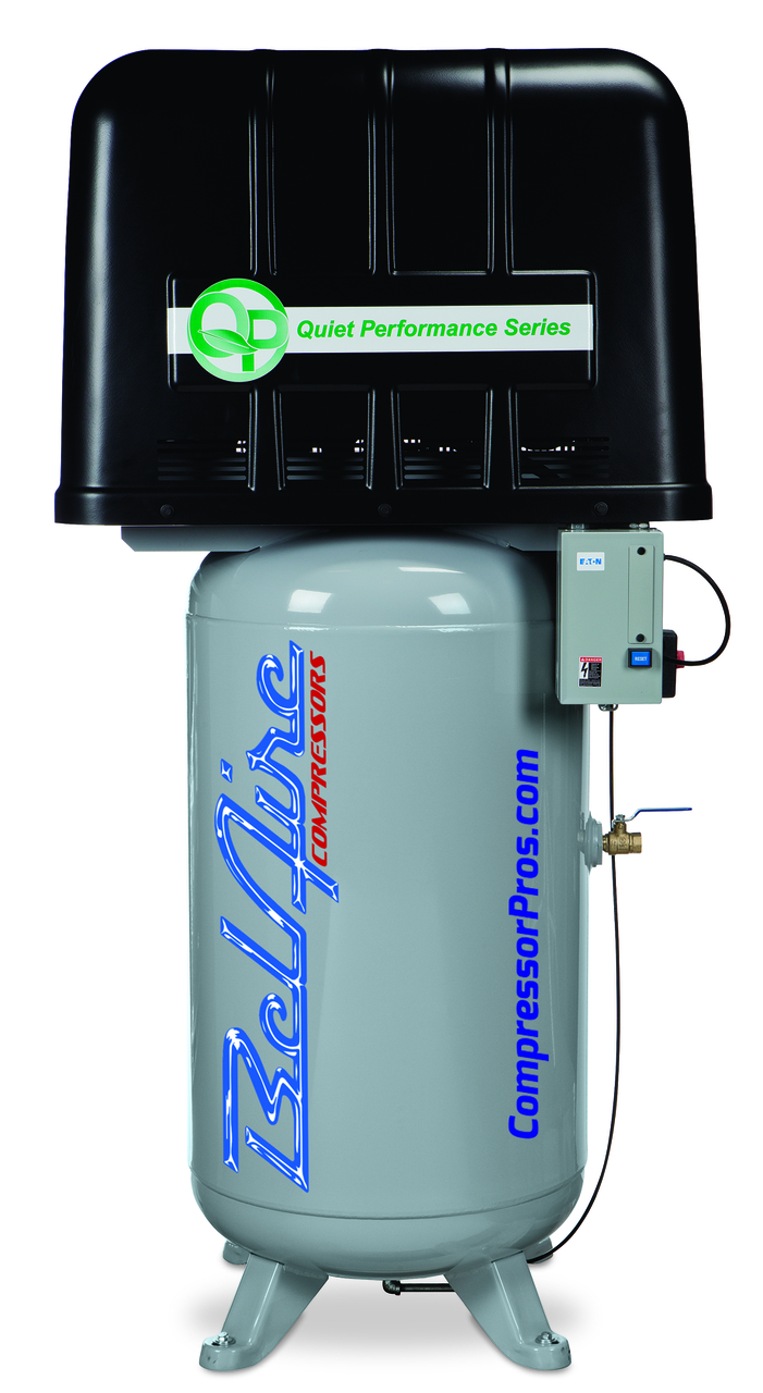 How does the noise level of this air compressor compare to a standard piston air compressor?