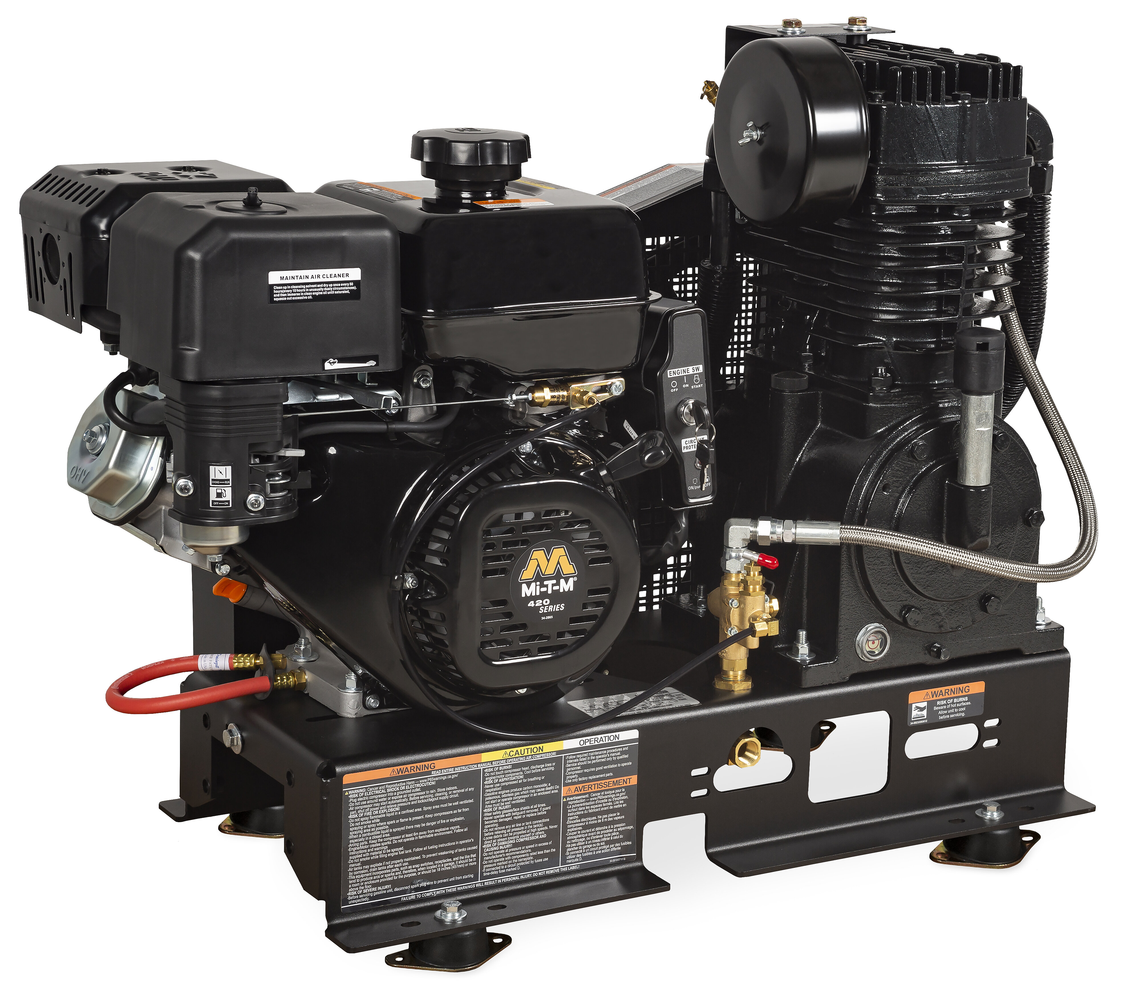 Mi-T-M ABS-14M-B 14 HP Mi-T-M Engine Driven Air Compressor Base Mount Questions & Answers