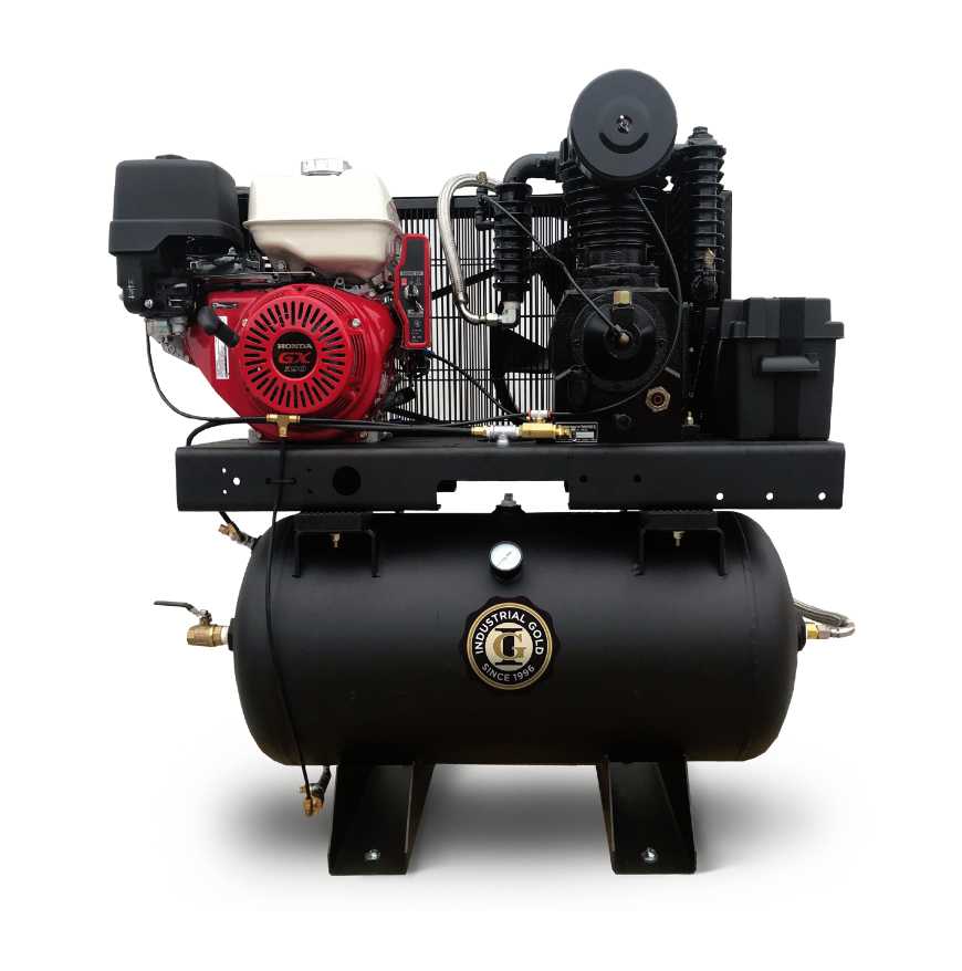 What type of pump does the air compressor have?