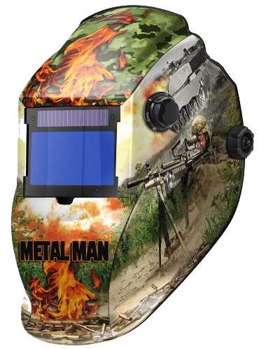 What is the size of the standard cheater lens that is compatible with the welding helmet?