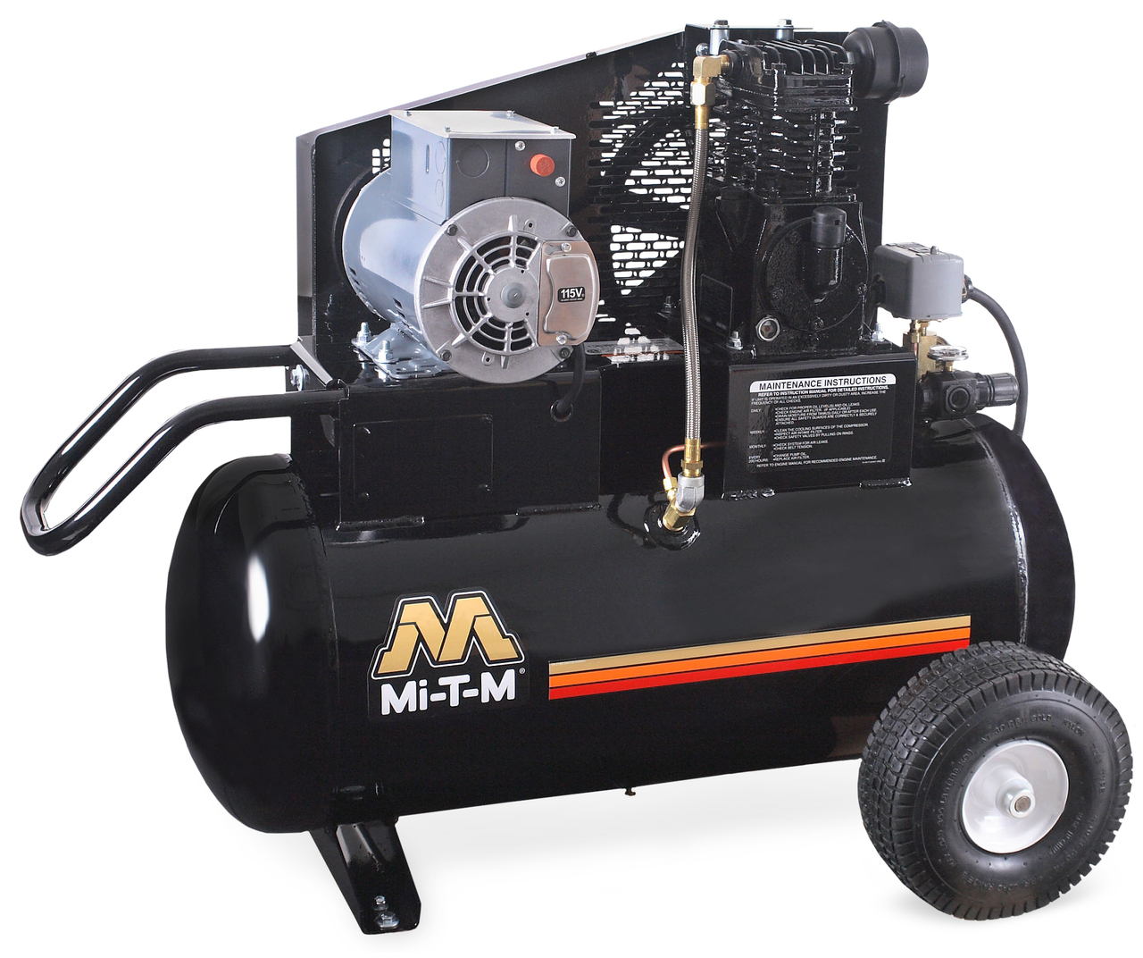 What are the dimensions of the air compressor?