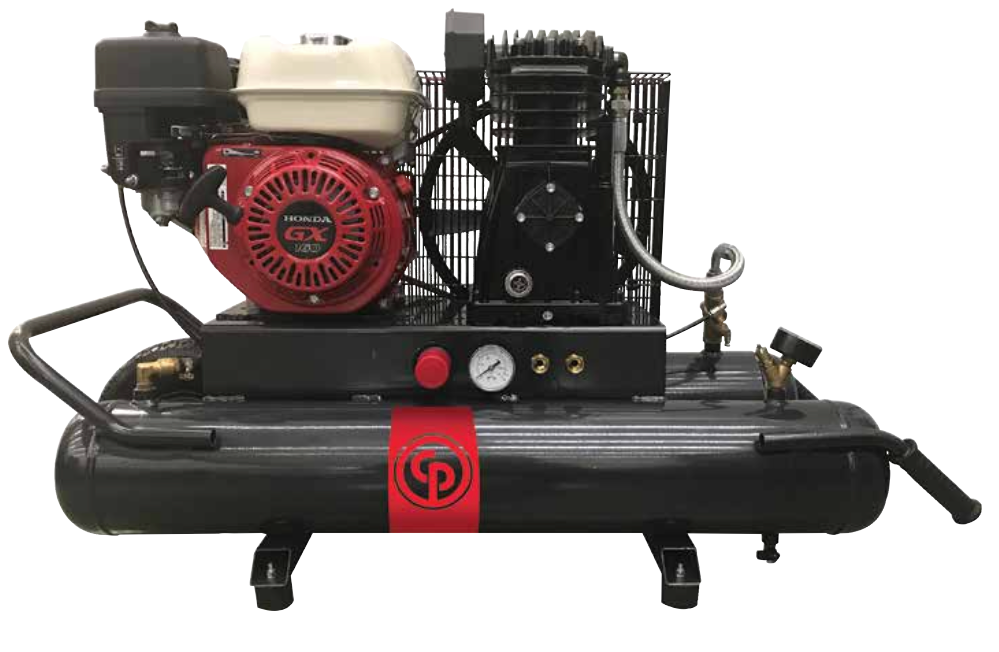 Chicago Pneumatic RCP-508H 5.5 HP Honda Gas Powered Twin Tank Air Compressor Questions & Answers