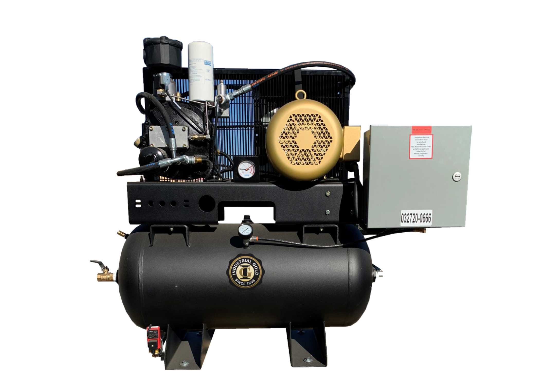 What is the voltage requirement for the air compressor?