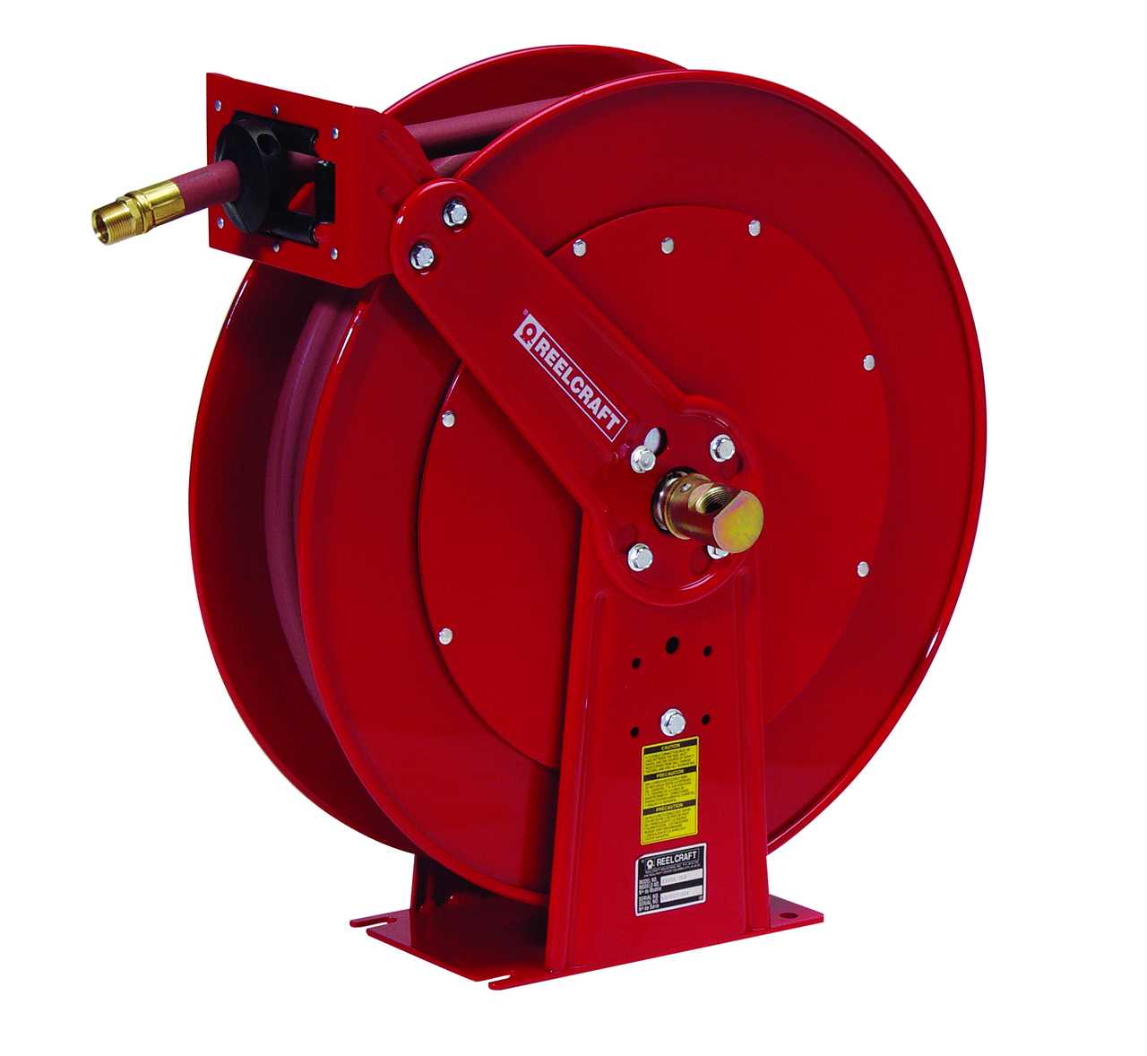 Reelcraft 83050 OLP Heavy Duty Dual Pedestal Hose Reel with 50 Feet of Hose 3/4" Questions & Answers