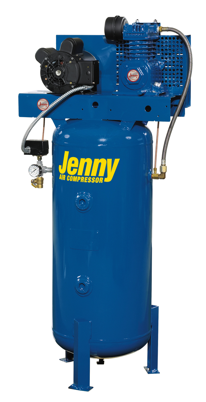 What is the finish on the air compressor tank?