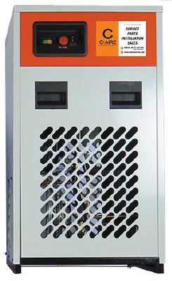 What is the capacity of the air dryer in terms of CFM?