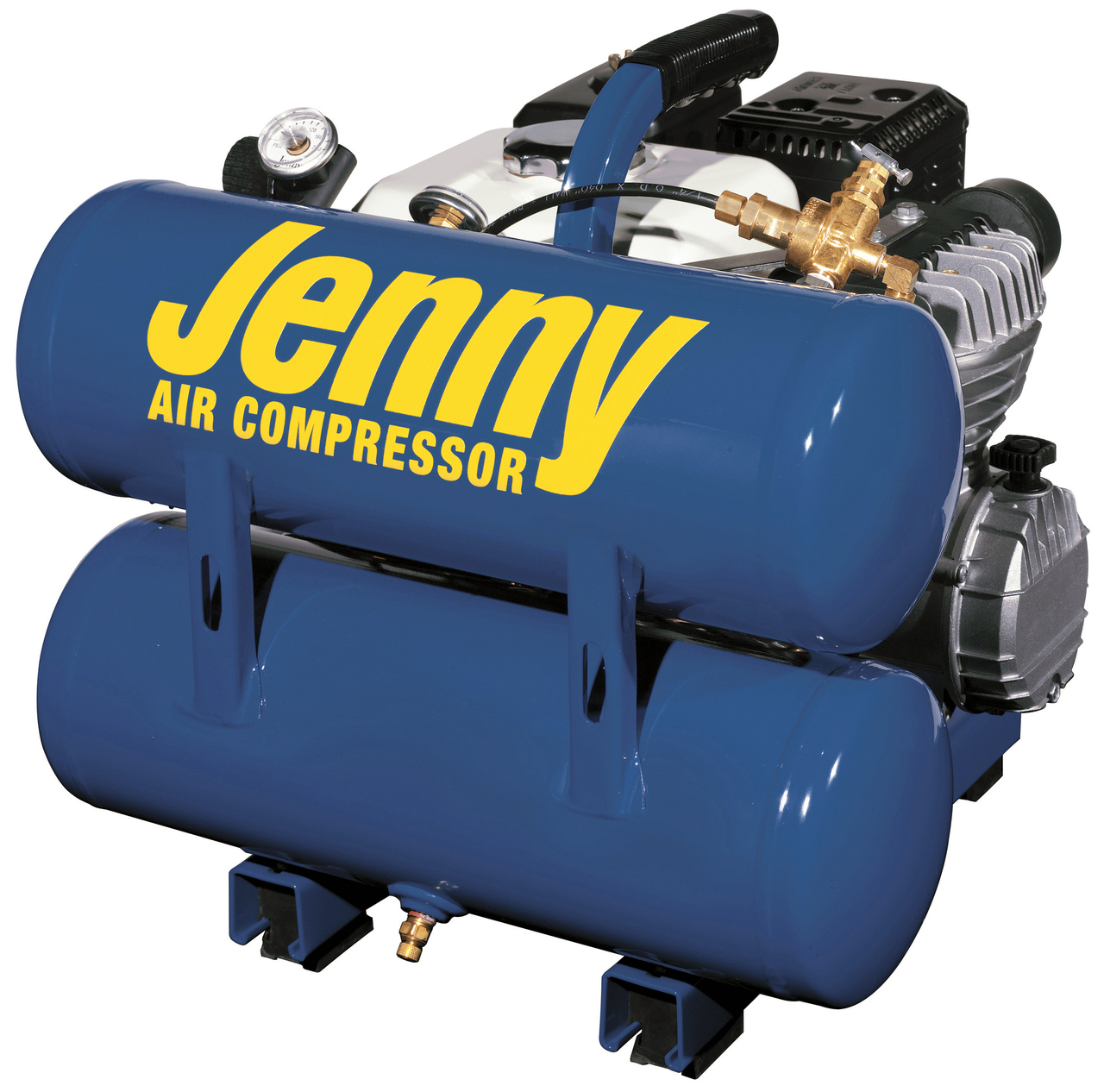 Jenny AM840-4HG-HC4V 4 HP Honda Gasoline Driven Portable Air Compressor Questions & Answers