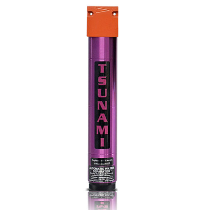 What is the maximum temperature the water separator can withstand?
