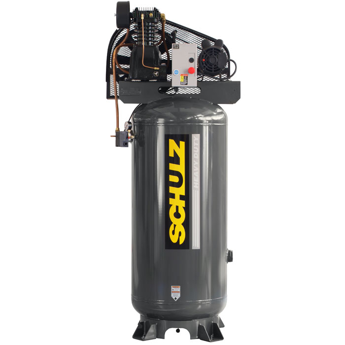 Schulz 580VL20X-1 5HP Single Phase Two Stage 80 Gallon Air Compressor Questions & Answers