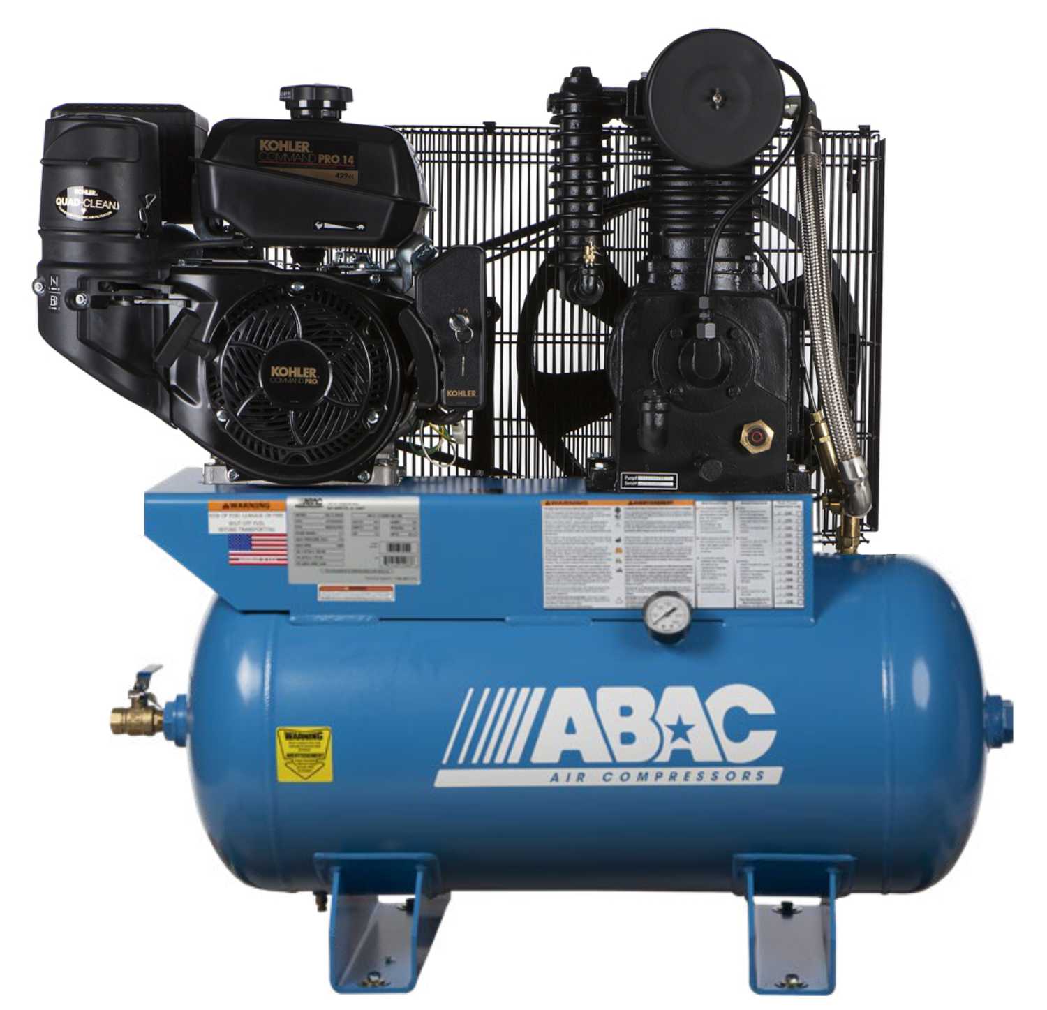 What kind of alternator does this air compressor include?