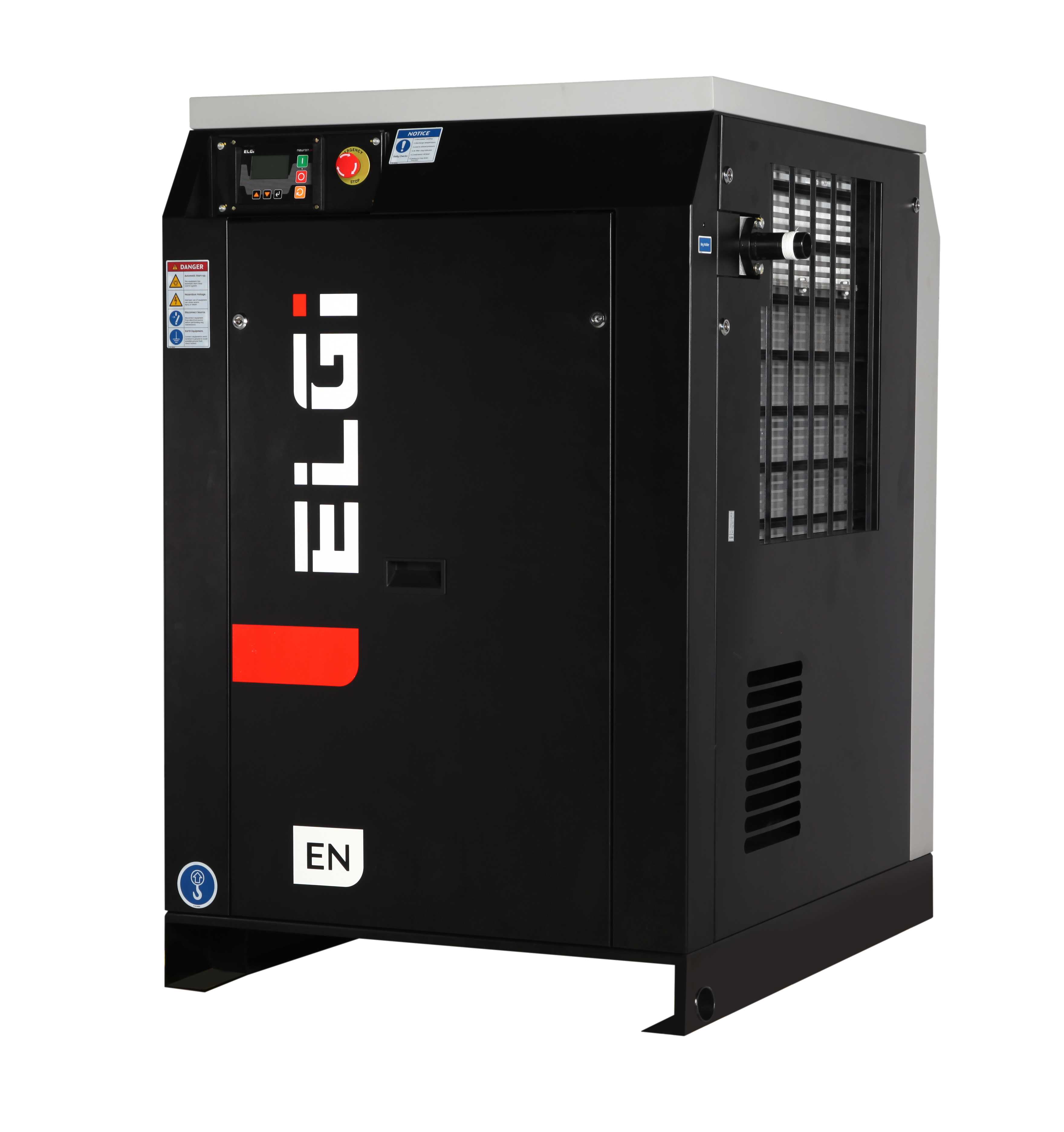 How is the air compressor cooled?