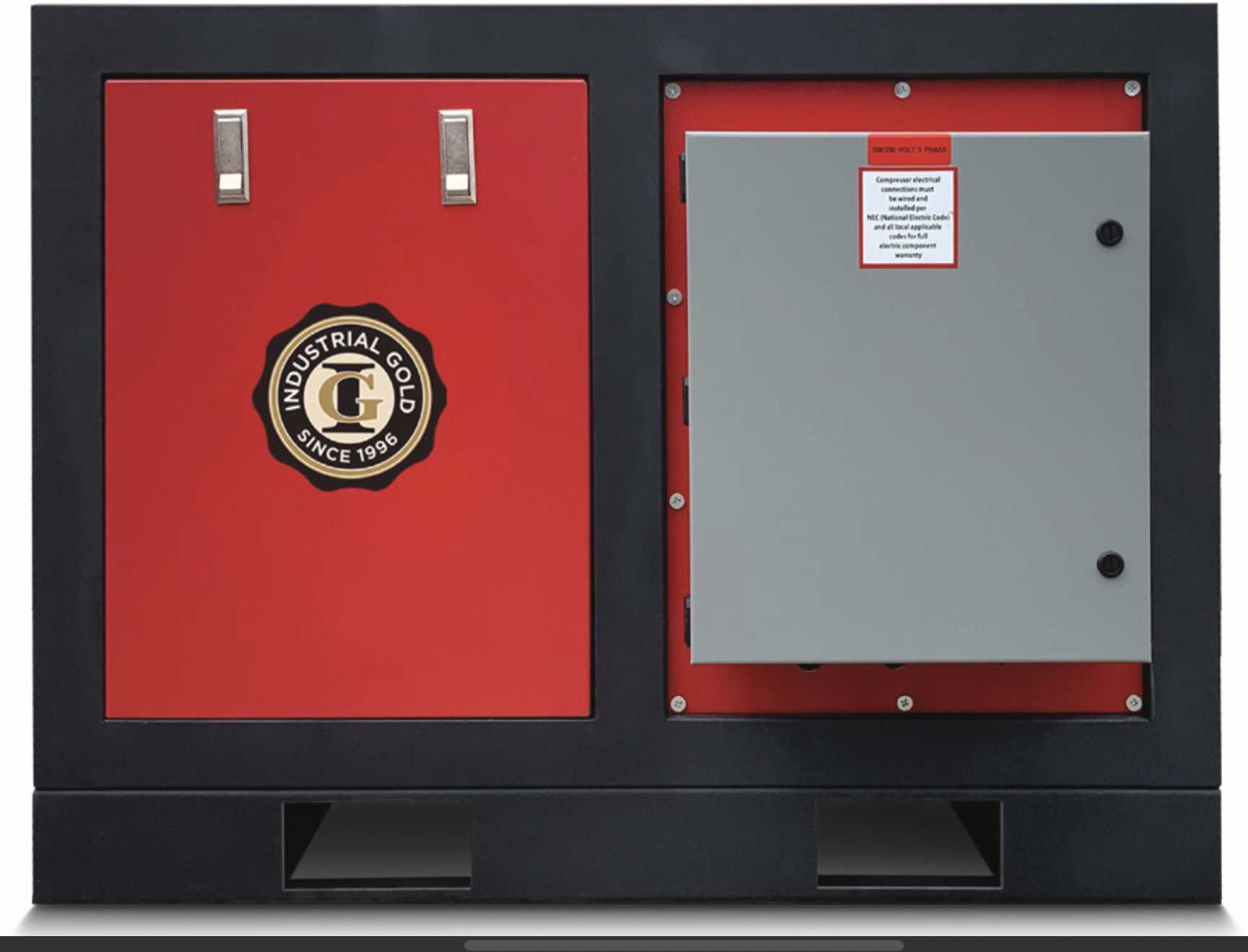 What components are used in the airend of the compressor?