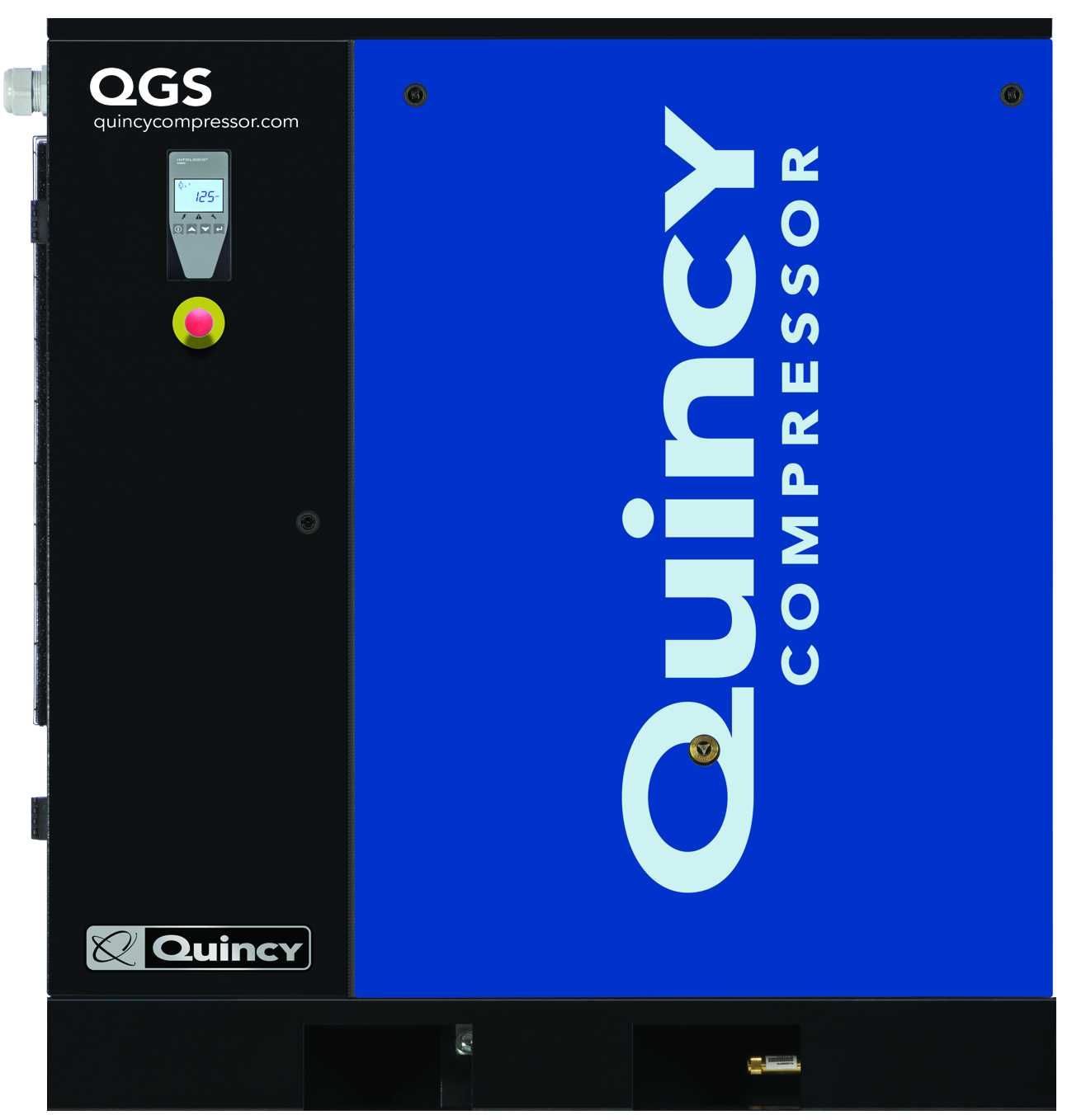 What voltage options does the air compressor support?