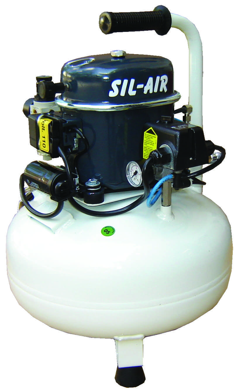 What is the duty cycle for this Sil-Air air compressor?