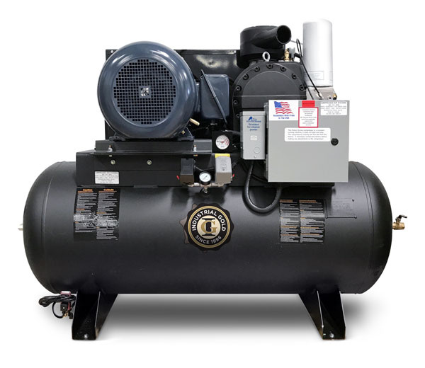 What type of lubricant is used in the air compressor?