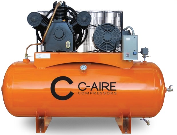 What type of pump is used in this air compressor?