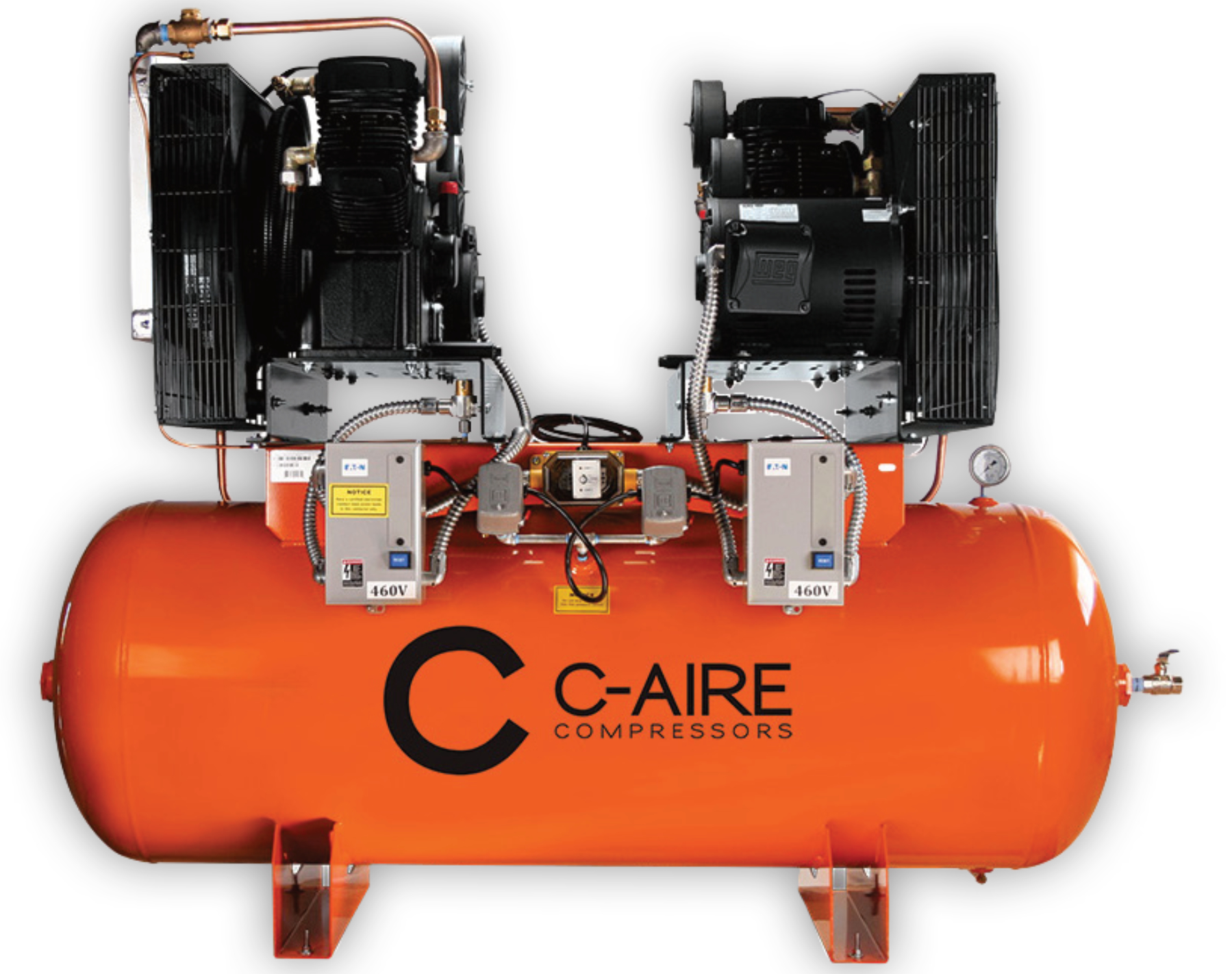 C-Aire A150D240-3230FP 2 x 15 HP 230 Volt Three Phase Duplex Air Compressor 240 Gallon Questions & Answers