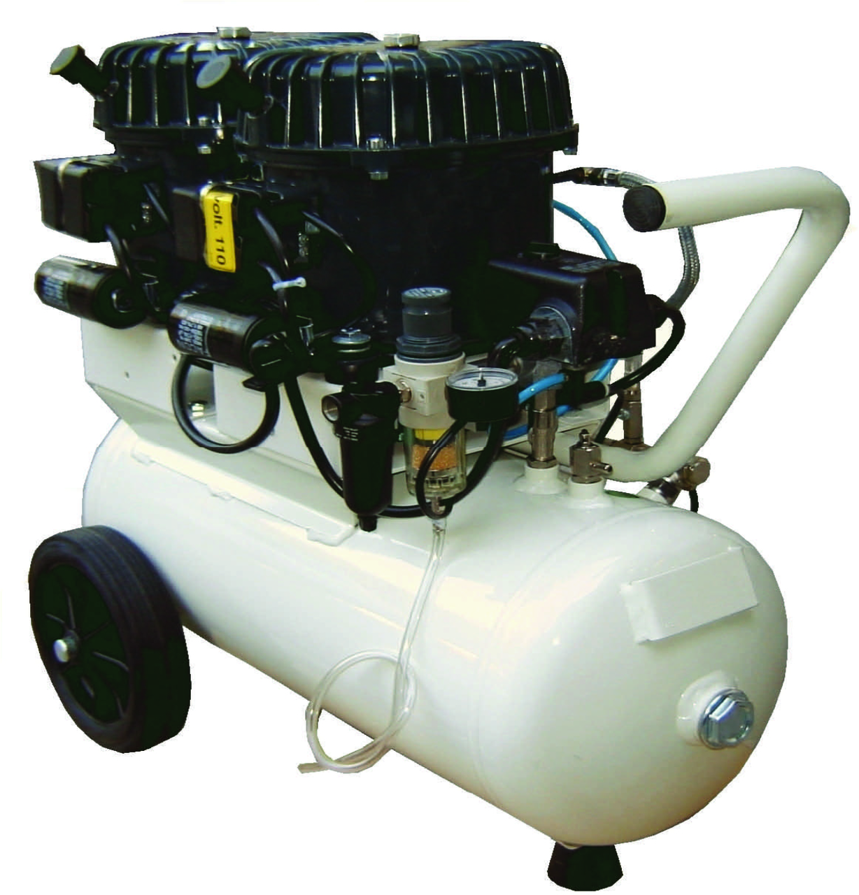 Val-Air 100-24 AL 2 x 1/2 HP Single Phase 6 Gallon Silent Air Compressor by Silentaire Technologies Questions & Answers