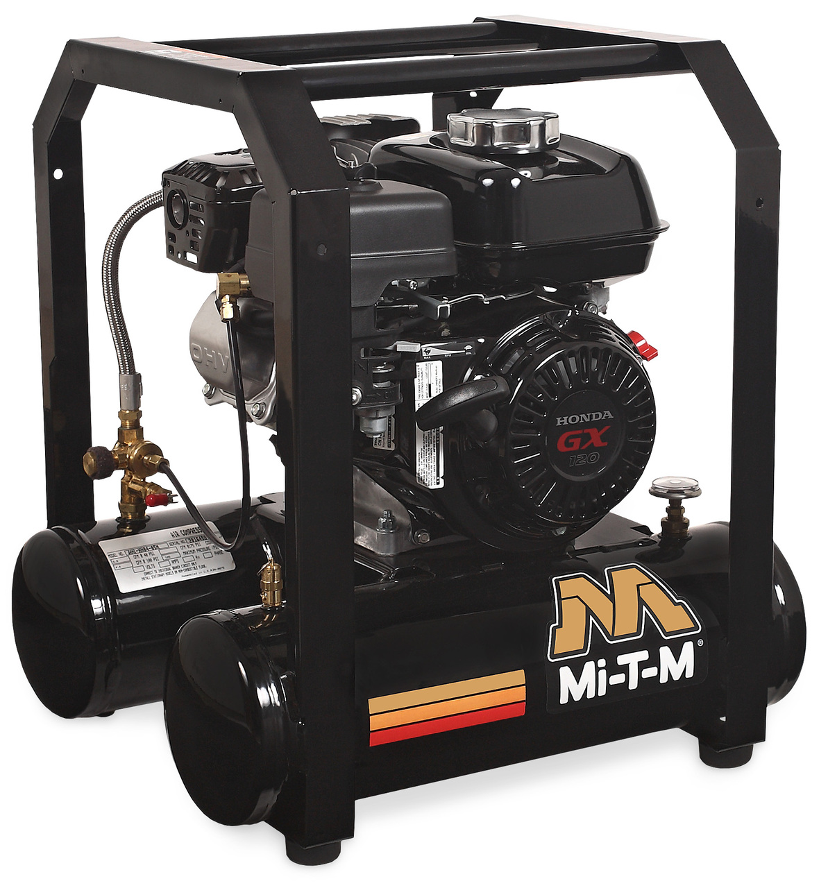 Mi-T-M AM1-HH04-05M 4 HP Honda Gasoline Driven Single Stage Hand Carry Air Compressor Questions & Answers