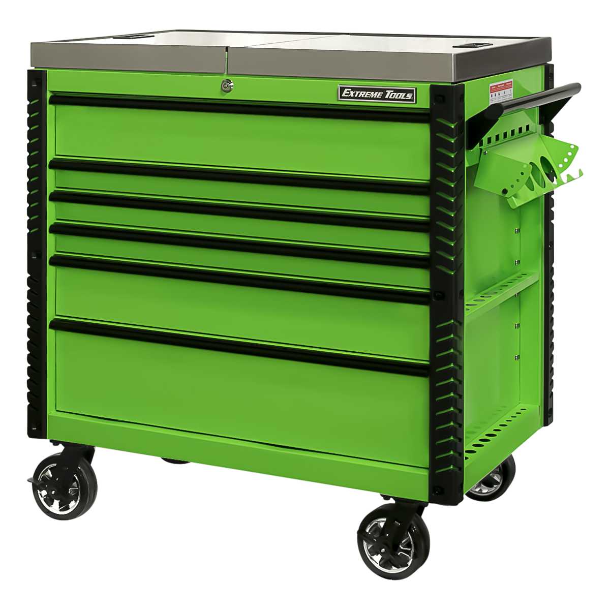 Does the tool cart have a locking mechanism?