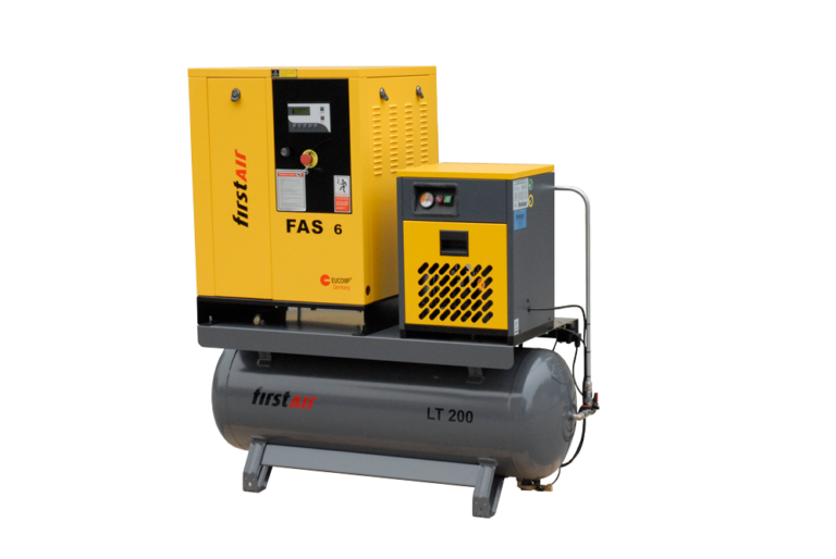 FirstAir FAS041U 5 HP 230 Volt Single Phase Tank Mount Rotary Screw Air Compressor with Dryer Questions & Answers