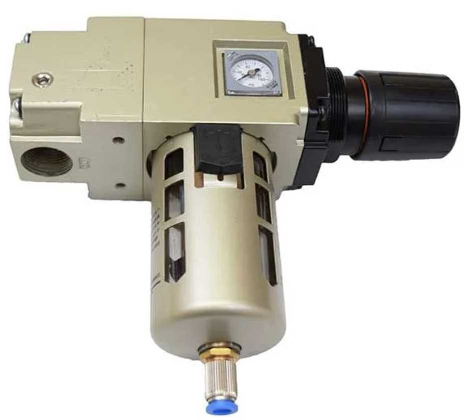 What is the temperature range that the regulator and filter can operate in?