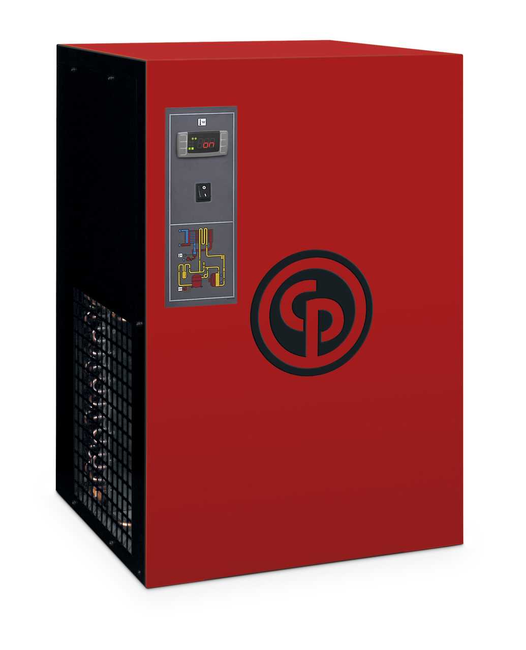 What type of refrigerant is used in the air dryer?