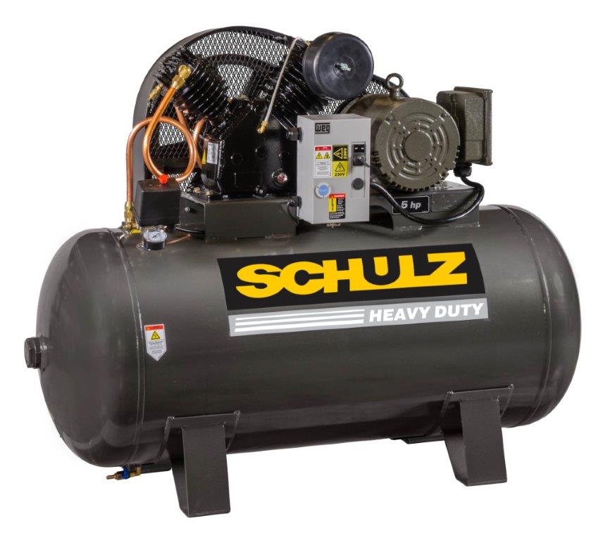 How does the air compressor ensure easy maintenance?