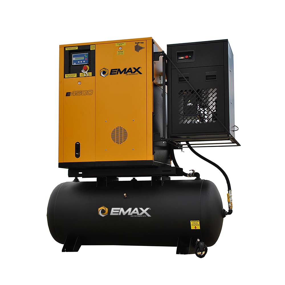 Emax ERVK100003 10 HP Three Phase Variable Speed Rotary Screw Air Compressor with Dryer Questions & Answers