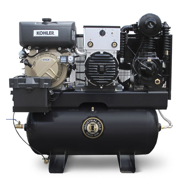 What is the capacity of the air compressor tank?