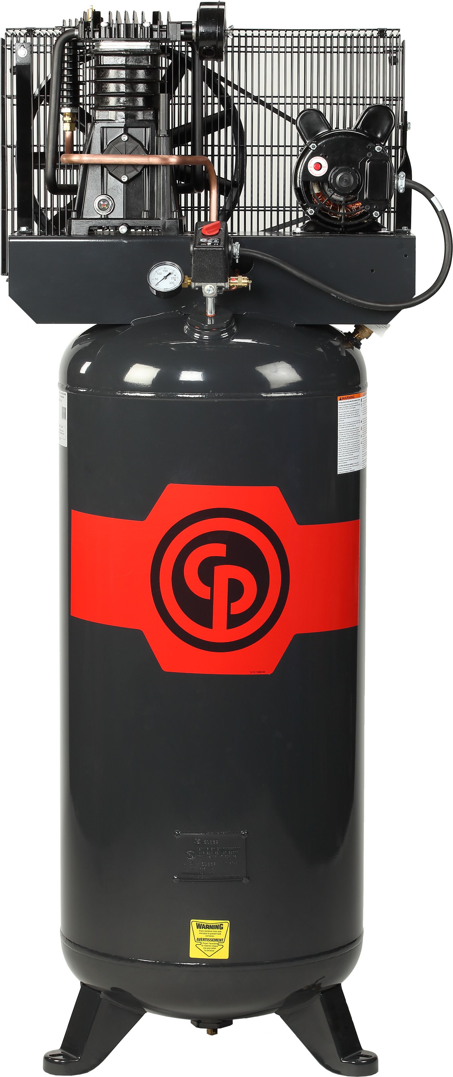 What is the tank capacity of the air compressor?