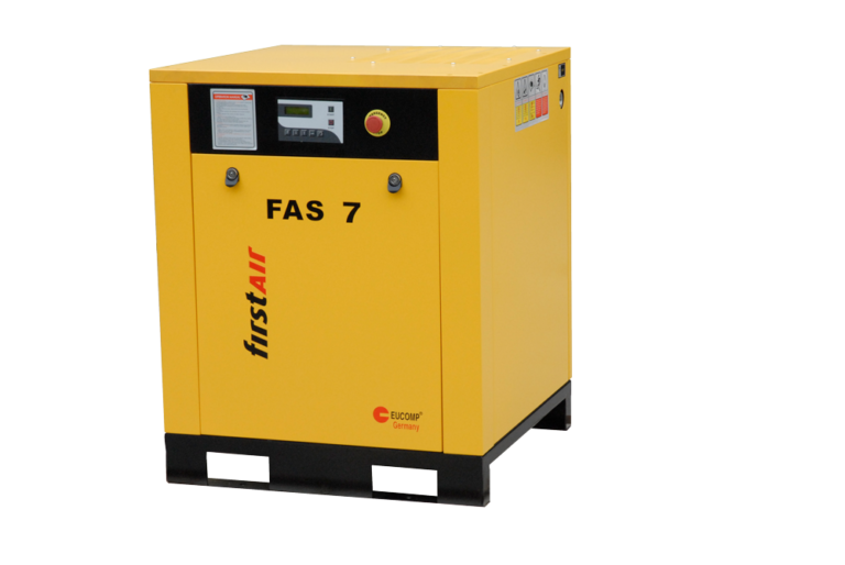 What is the energy efficiency class of the air compressor?