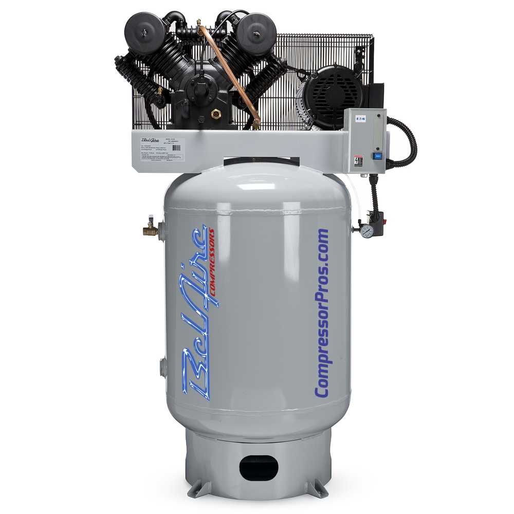 What is the air delivery rate of the air compressor at 100 psi?