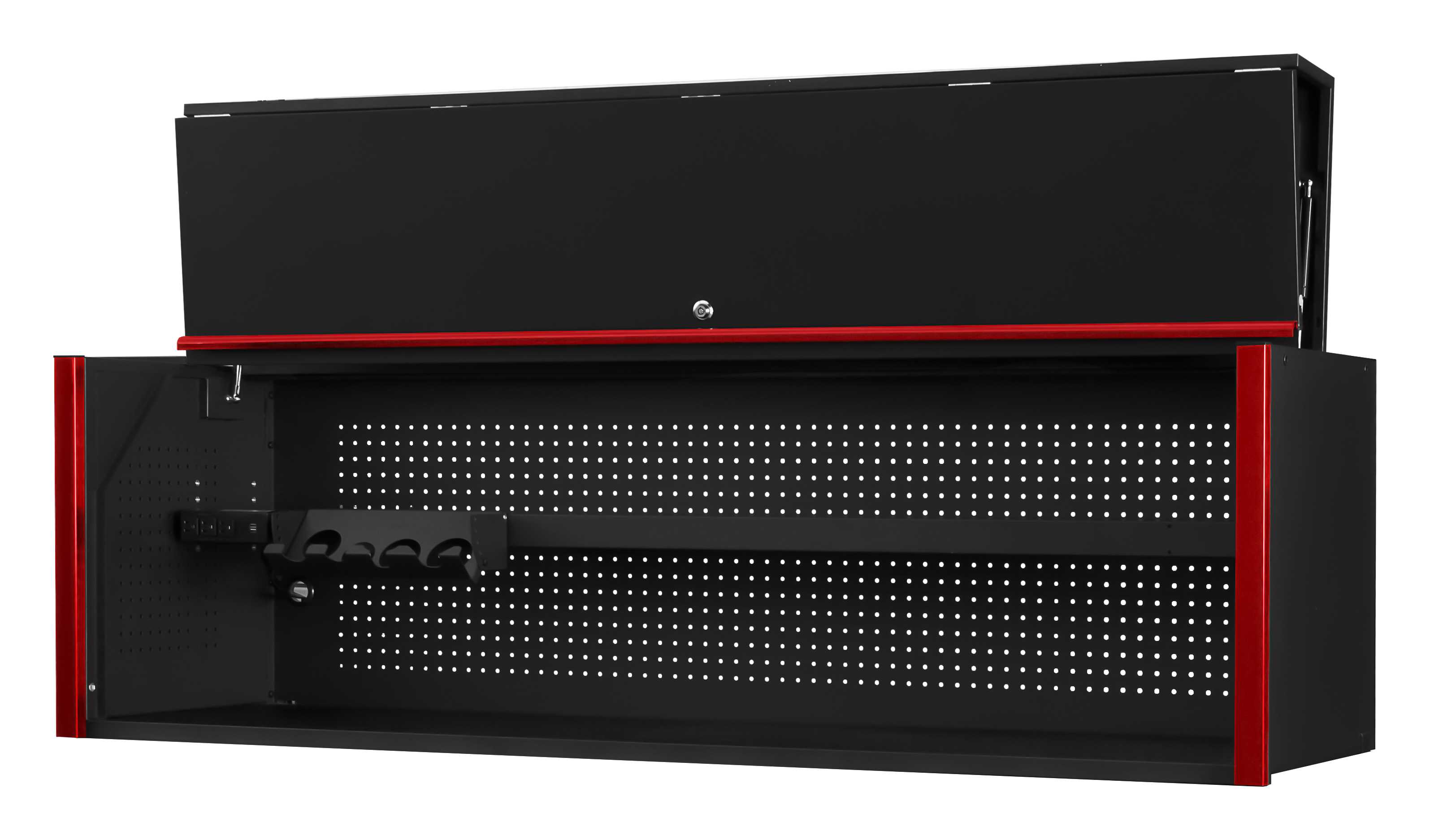 Extreme Tools DX722101HCBKRD 72" x 21" Hutch Black with Red Drawer Pulls Questions & Answers